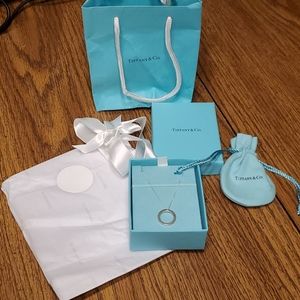 Tiffany and Co. Silver necklace and pendant